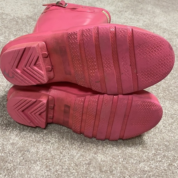 The original hunter tall pink rain boots size 4 - Picture 5 of 7